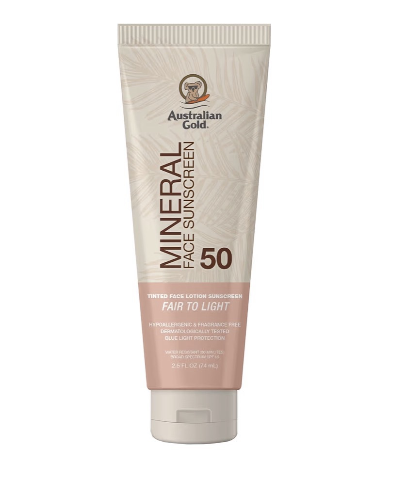 Protector solar con color Australian gold SPF 50+ x74ml