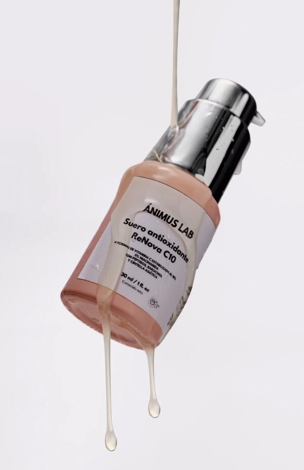 Ánimus lab - SUERO ANTIOXIDANTE RENOVA C10 - VITAMINA C ESTABILIZADA + PÉPTIDOS PARA PIEL LUMINOSA Y FIRME x30ml - Imagen 2