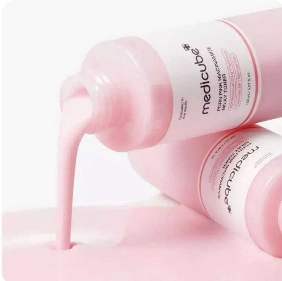Medicube - PDRN Pink Niacinamide Milky Toner x150ml - Imagen 2