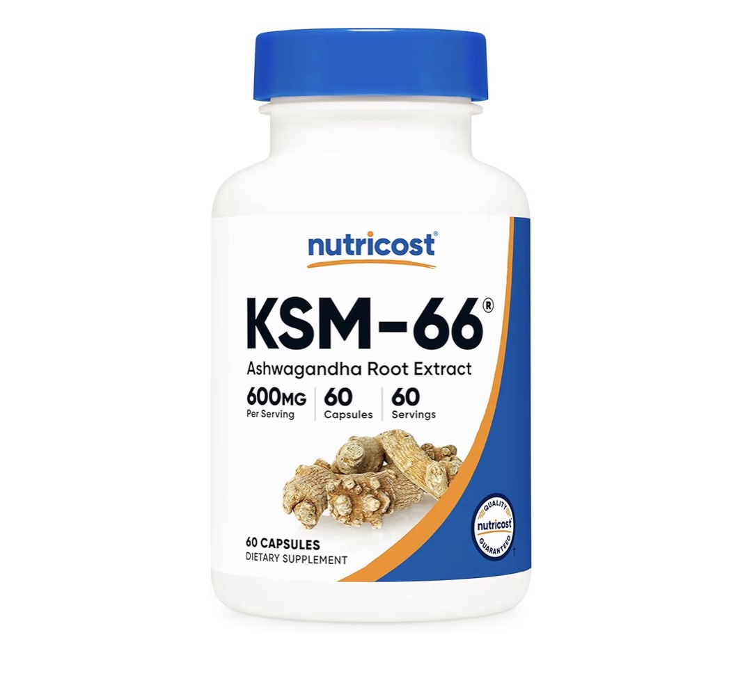 Nutricost - KSM -66 extracto de raíz ashwagandha 600mg de 60 cápsulas