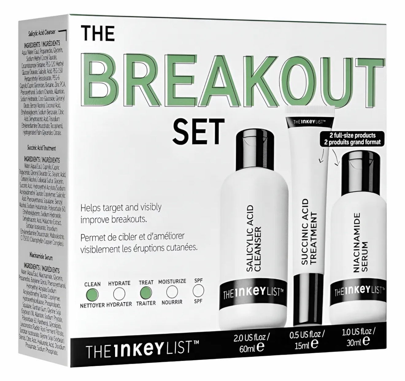 The inkey list - kit anti acné