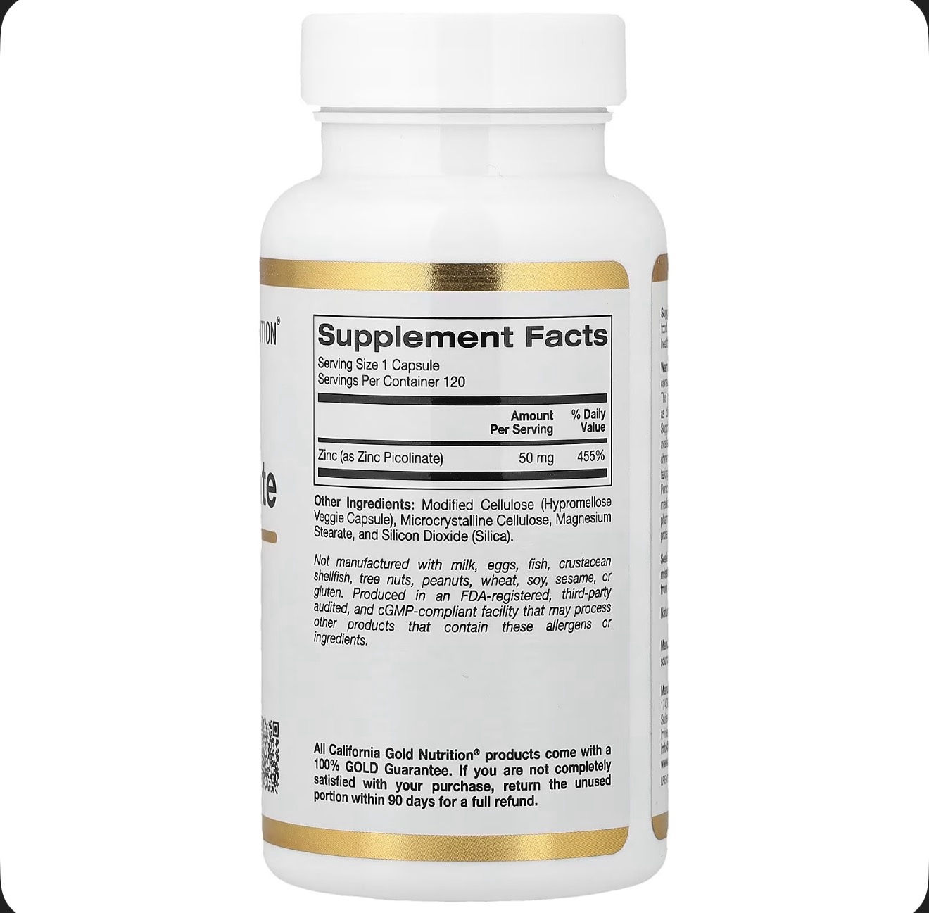 Picolinato de zinc 50mg x120 cápsulas - Imagen 2