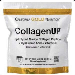 CollagenUP, peptidos de colágeno marino hidrolizado con ácido hialuronico y vitamina c sin sabor