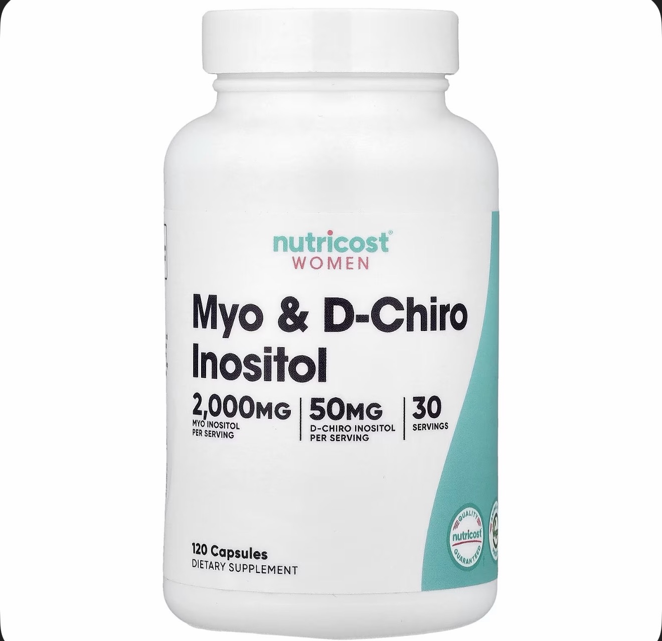 Nutricost – Myo & D – chiro inositol x120 cápsulas