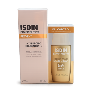Isdin - hyaluronic concéntrate serum x30ml + protector solar fusión water mágic urban x50ml