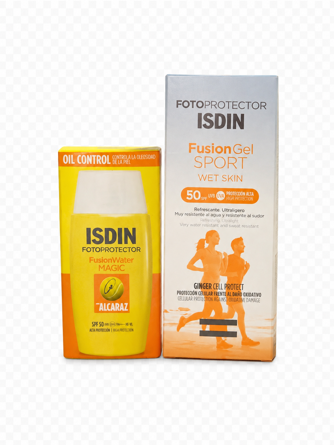 Isdin - Protector solar fusión water by alcaraz x 50ml + fusión gel sport gratis x100ml