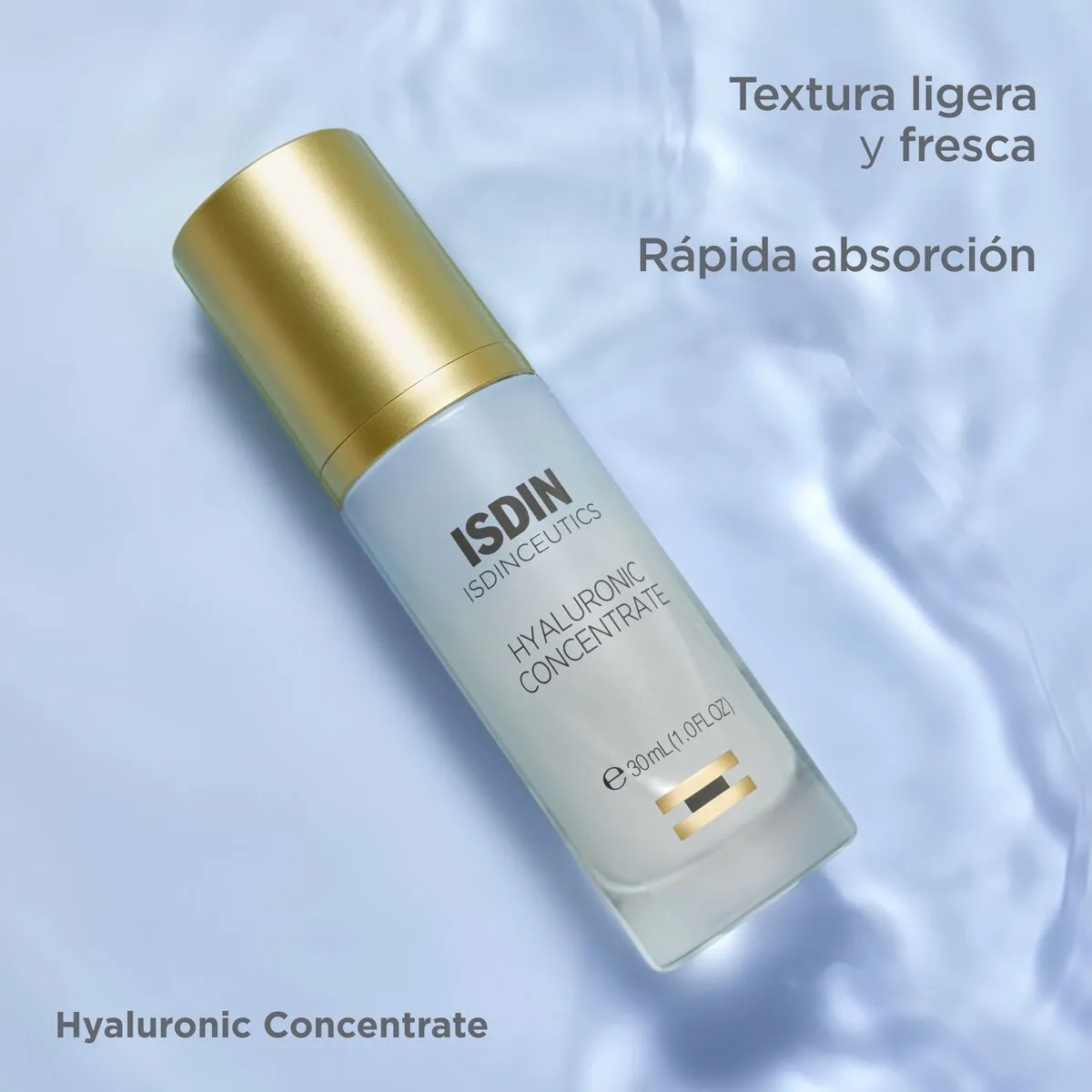 Isdin - hyaluronic concéntrate serum x30ml + protector solar fusión water mágic urban x50ml - Imagen 7