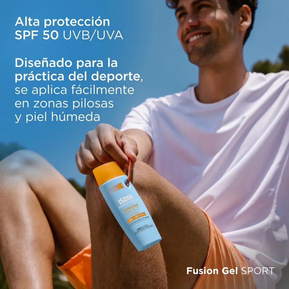 Isdin - Protector solar fusión water by alcaraz x 50ml + fusión gel sport gratis x100ml - Imagen 9