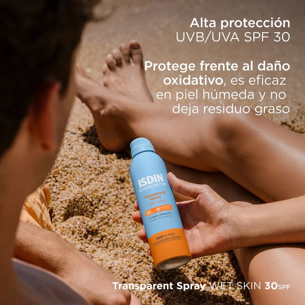 Isdin - Fotoprotector Transparent Spray Isdin Frasco X 250Ml - Imagen 2