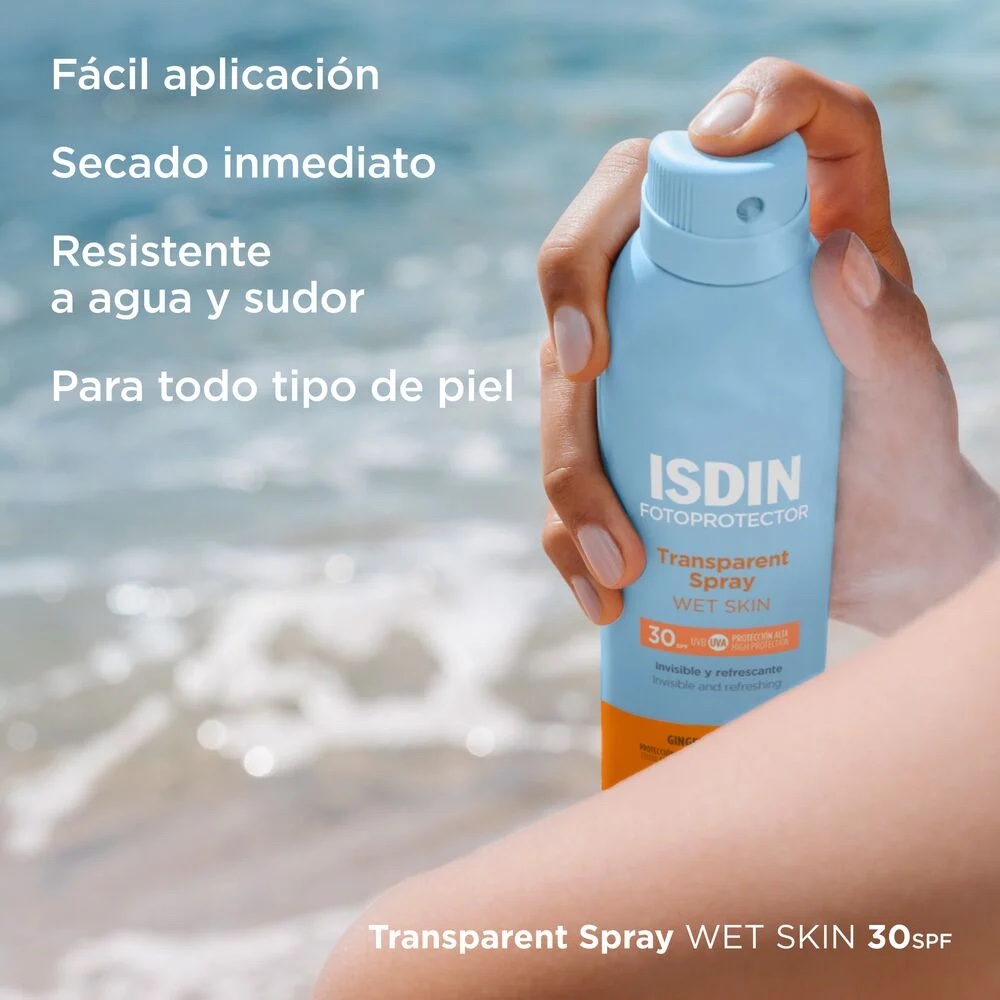 Isdin - Fotoprotector Transparent Spray Isdin Frasco X 250Ml - Imagen 3