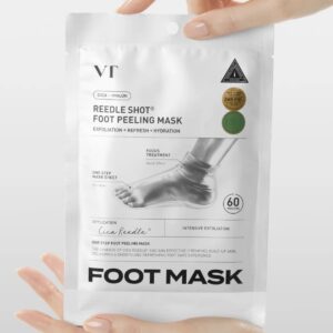 VT Cosmetics - Máscarilla exfoliante para pies de Reedle Shot  1 par