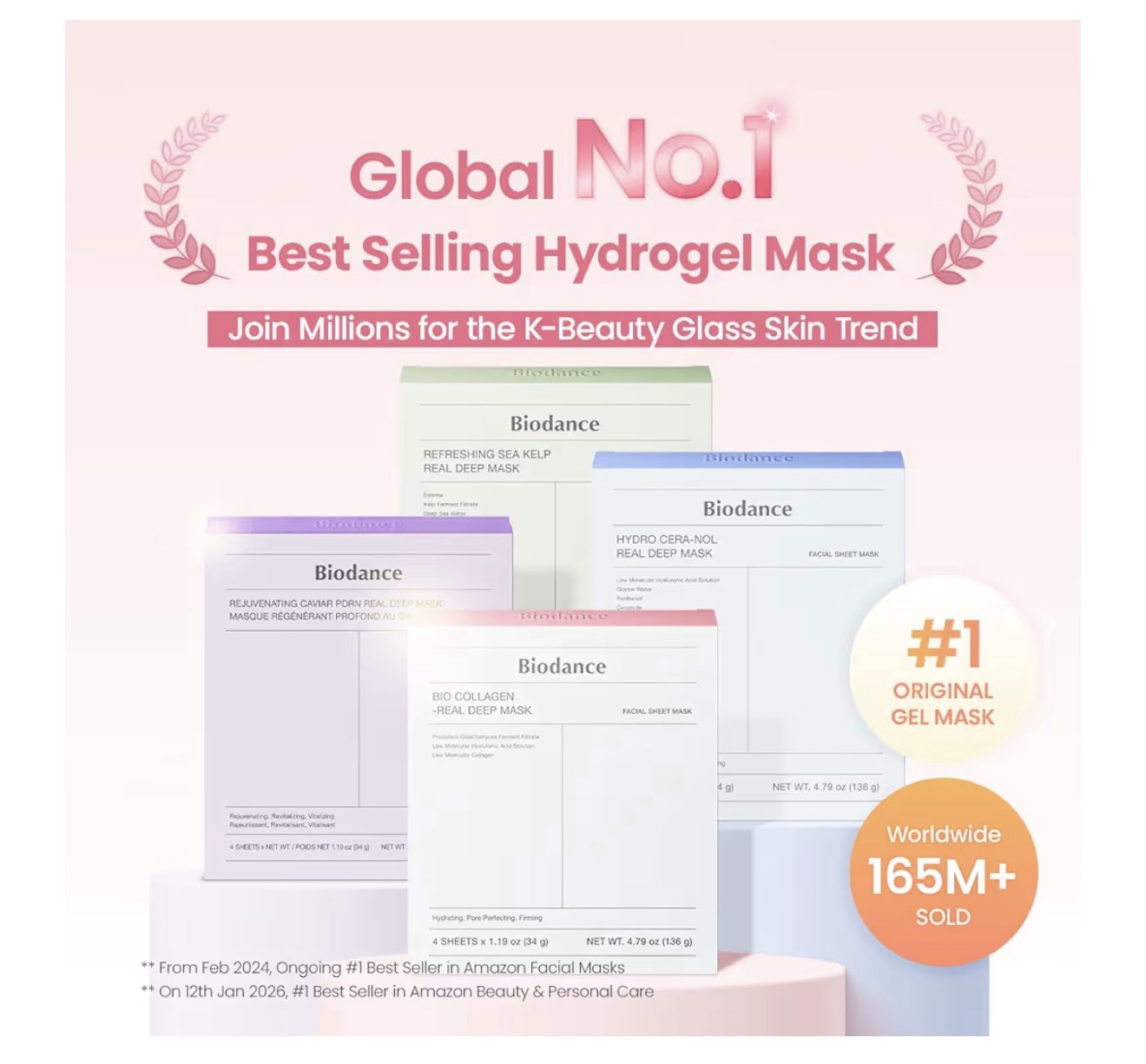 BIODANCE Máscara profunda de bio-colágeno, mascarilla facial hidratante de hidrogel durante la noche, minimización de poros, elasticidad, relleno - Imagen 2