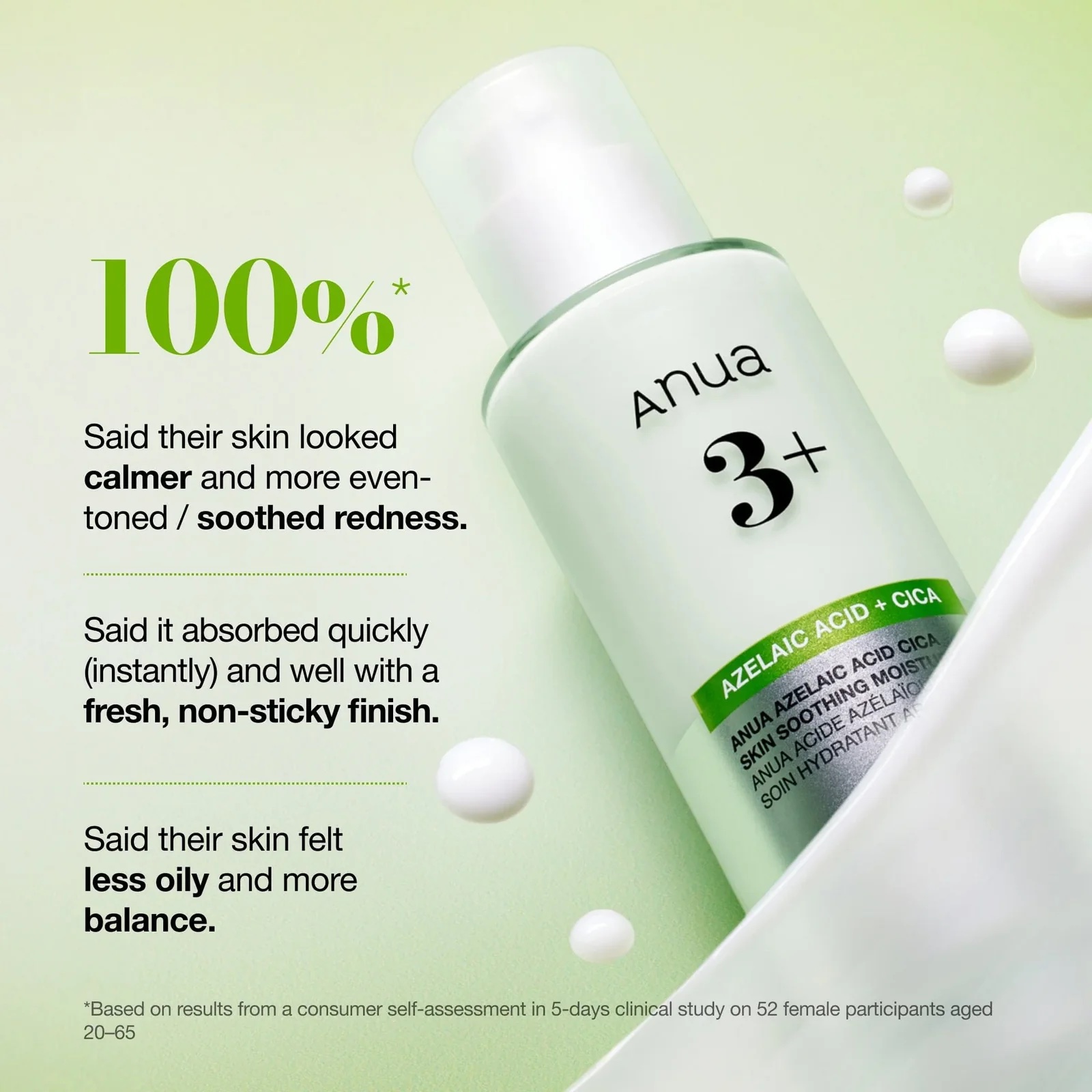 Anua - Hidratante Azelaic Acid Cica Skin Soothing Moisturizer - Imagen 4