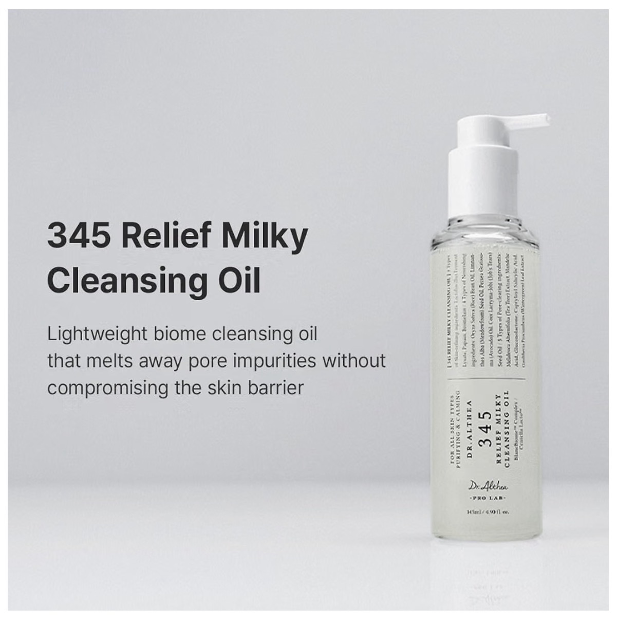Dr.Althea 345 Relief - Aceite limpiador lechoso para el cuidado de la piel - Imagen 2