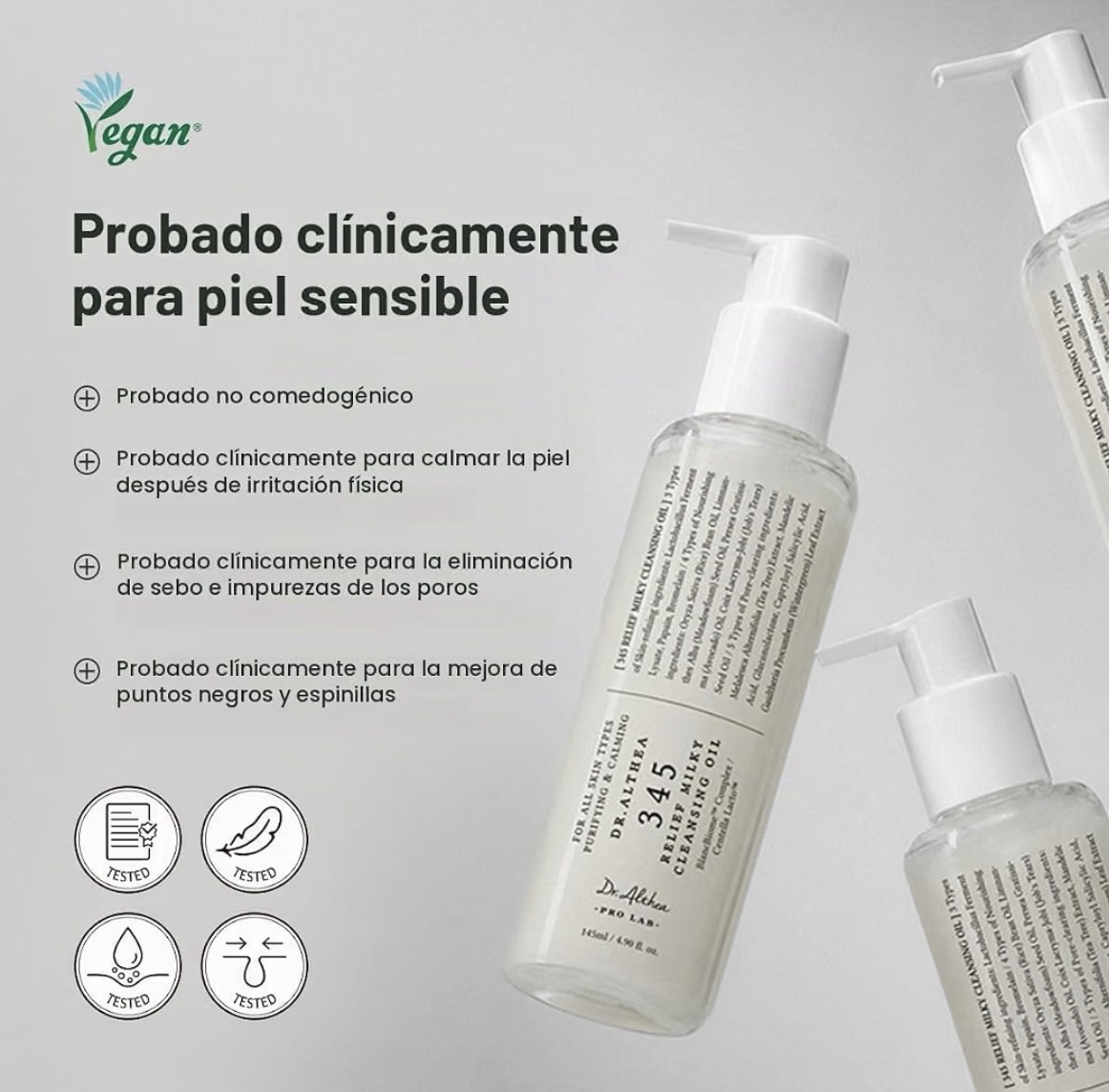 Dr.Althea 345 Relief - Aceite limpiador lechoso para el cuidado de la piel - Imagen 6