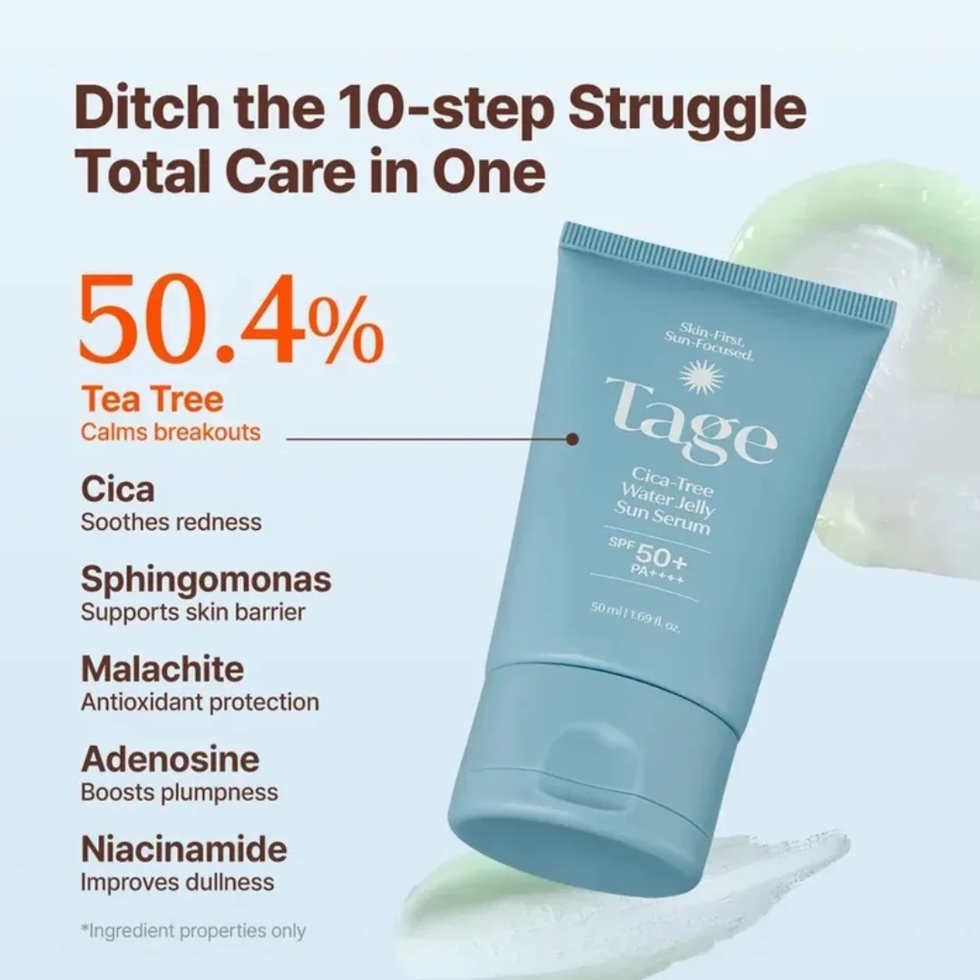 Tage - Cica-Tree Water Jelly Sun Serum - Imagen 5